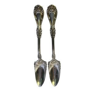 Wm A Rogers A1 Vintage Silver Plate Spoons ( 2 Piece Lot )